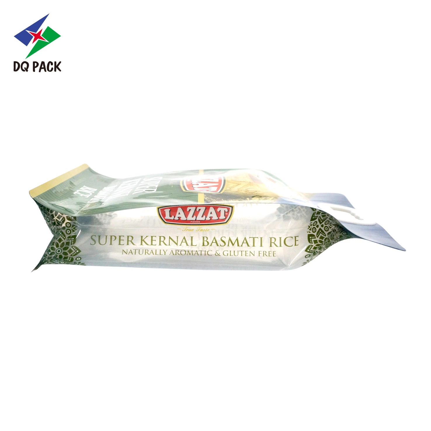 5kg 10kg Heavy Weight Plastic Side Gusset Flat Bottom Rice Packaging Vacuum Pouch Mylar Bag with Handle