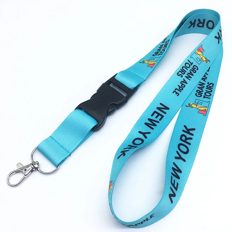 OEM Breakaway sublimación Lanyards llaveros personalizados con Logo Lanyard poliéster Correa para cuello