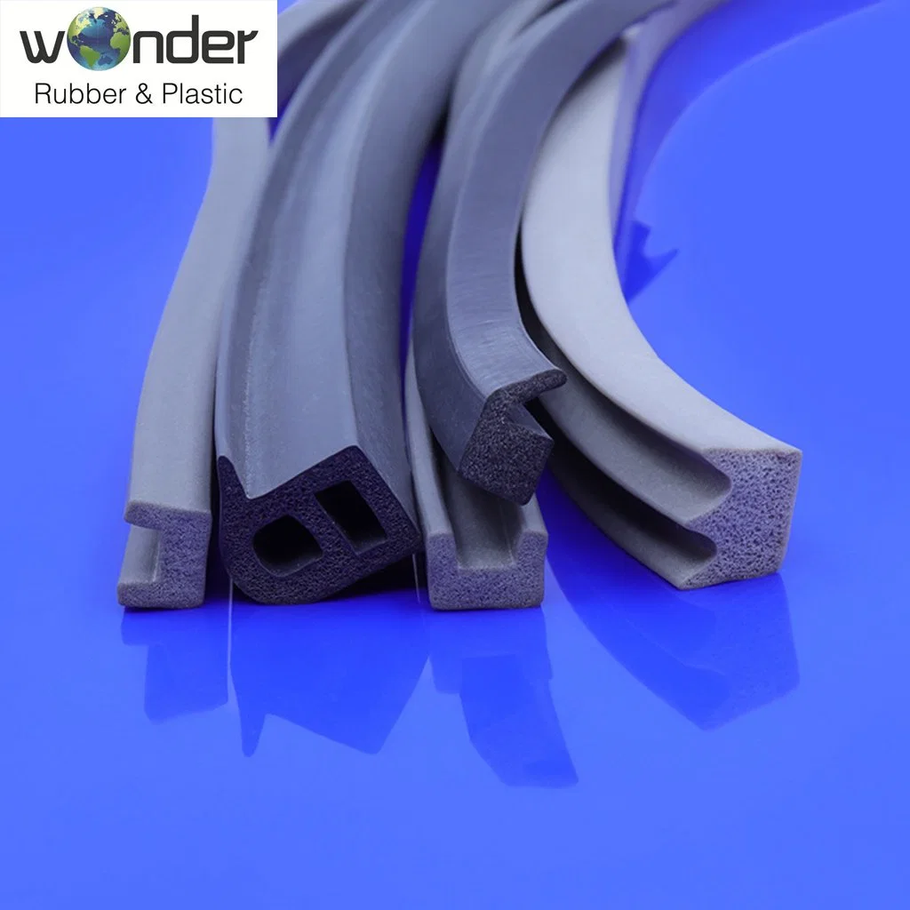 Profile Foam Rubber Door Window Seal Self Adhesive Backed EPDM Silicone Sponge Strip Closed Cell Rubber Extrusion