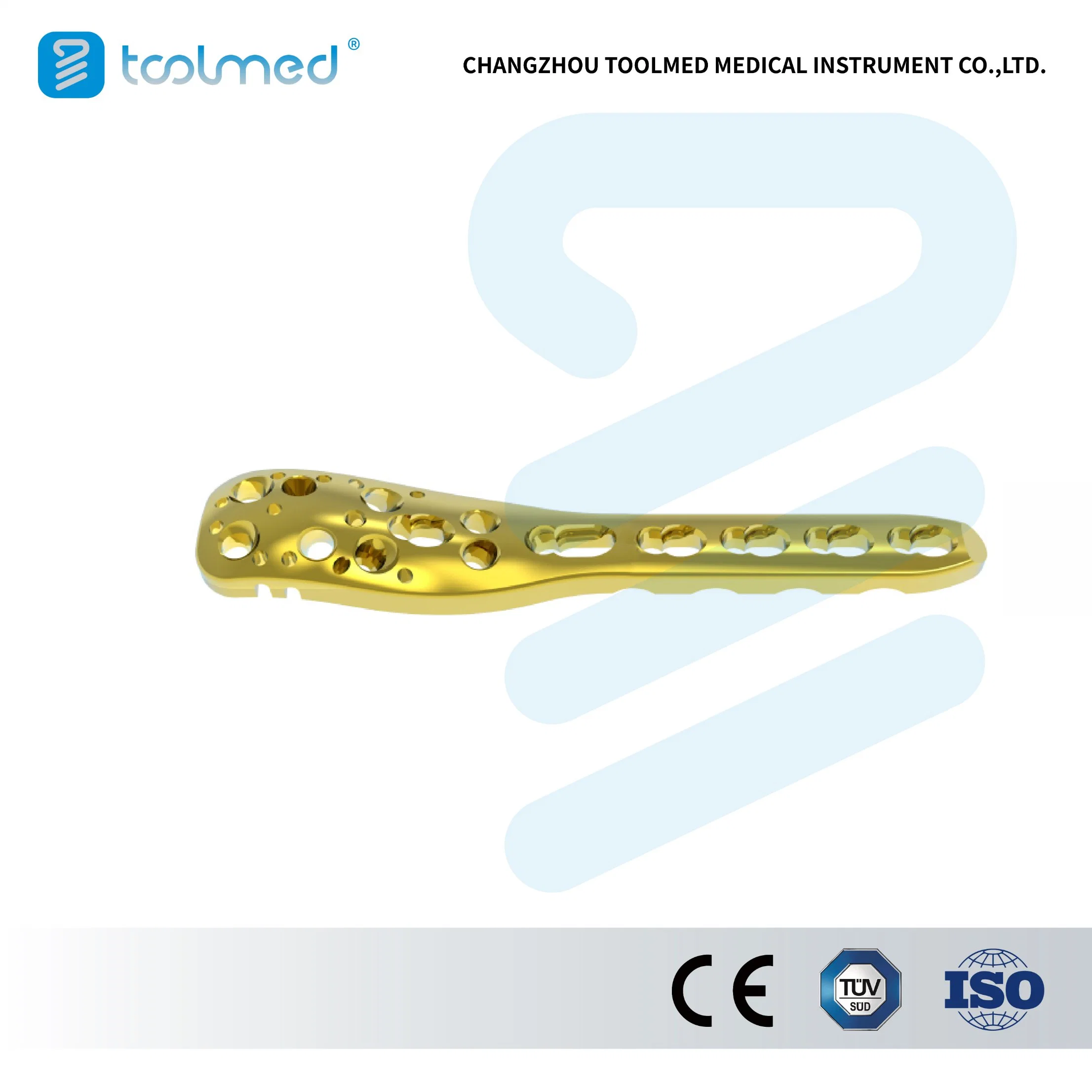 Standard Proximal Humeral Locking Compression Bone Plate, Small Fragment LCP System, Titanium, Orthopedic Surgical Implant for Trauma Surgery, Medical Products