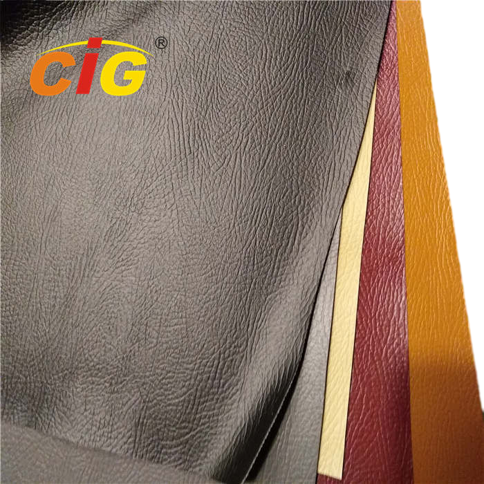 Fire Resistant PVC Faux Leather Rolls Synthetic Leather Fabric
