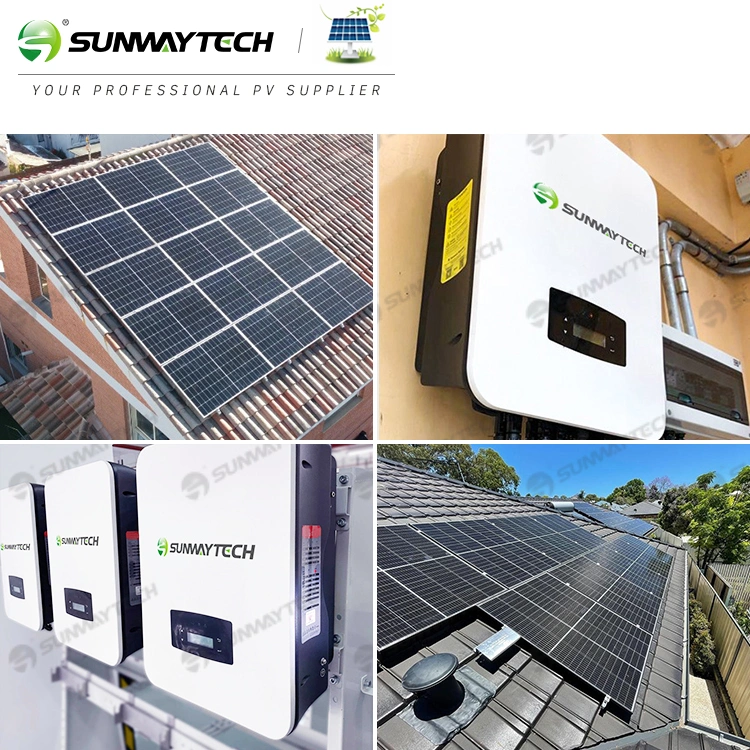 Sunway 6Kw sistema de energía solar híbrido monofosfato 3kw 4kw 5kW 5kw sistema de energía híbrida del inversor solar del viento