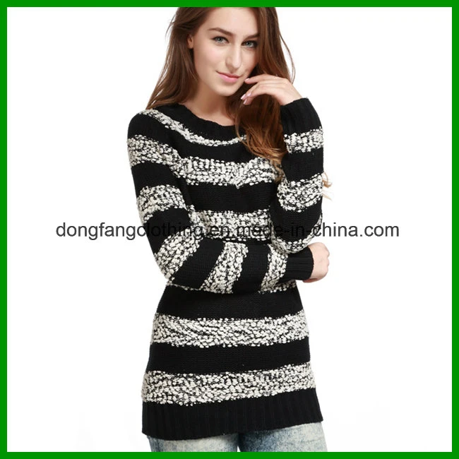 Women&prime; S New Design Round Neck Knitting Sweater