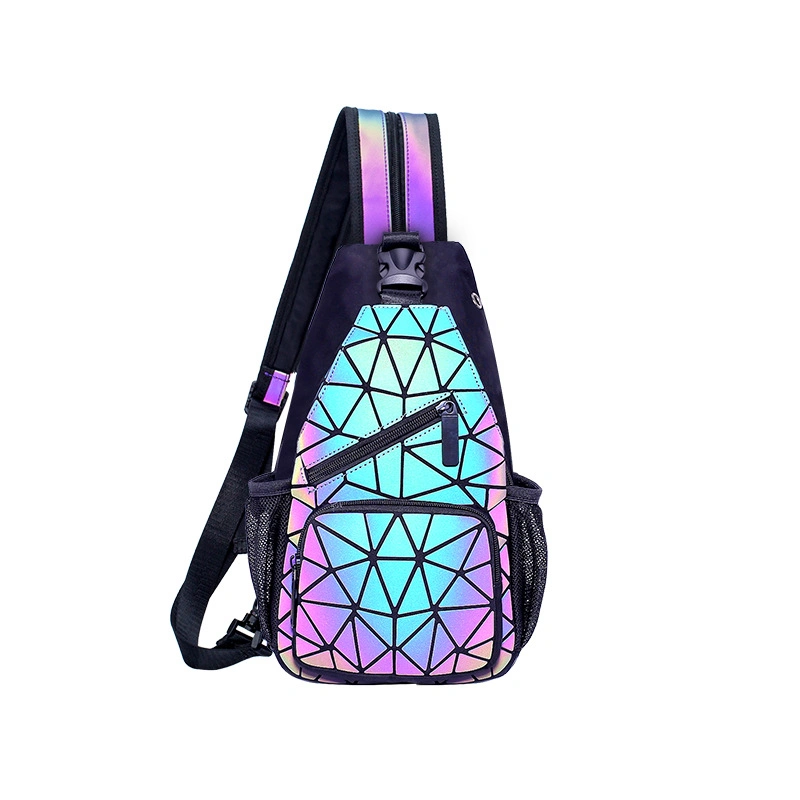 Best Barato Beleza Lazer mochila moda elegante Reflective Crossbody Bag