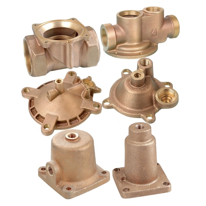 Densen Customized High Precision Thermostatic Solenoid Valve Body Housing Parts Sand Custom Bronze Casting Service Foundry