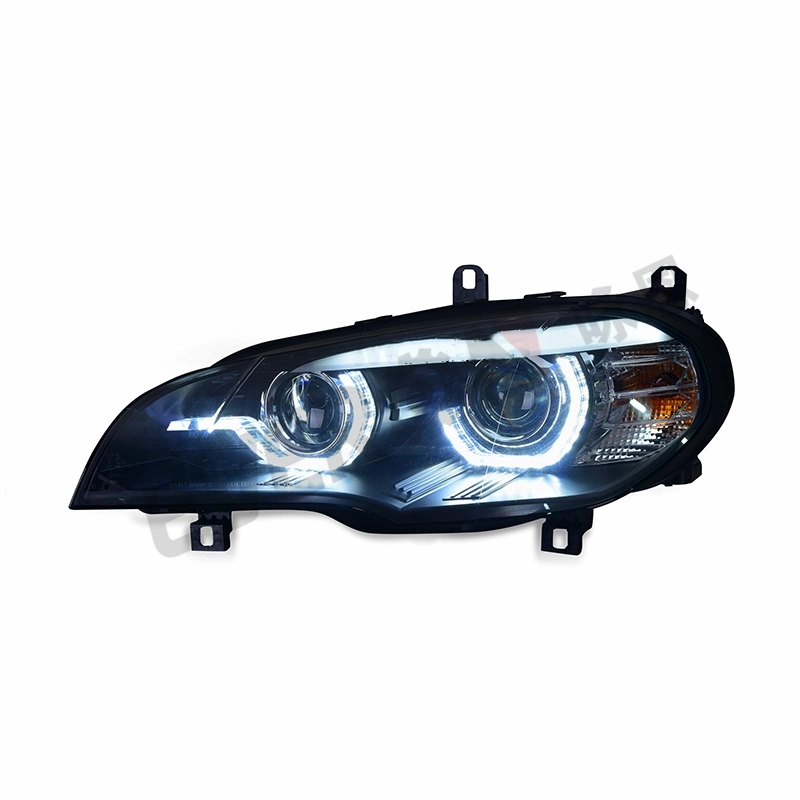 Auto LED Angel Eye Front Head Lamp Headlight with Afs for BMW X5 E70 2007-2010