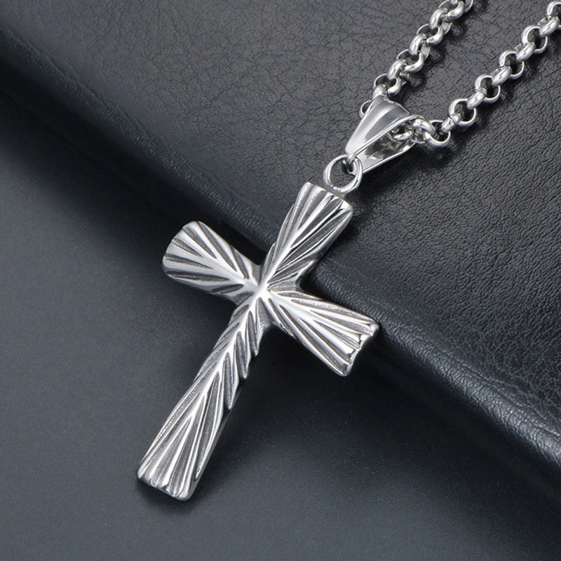 Wholesale Stainless Steel Cross Jewelry Pendant Bulk Sale Men&prime; S Trendy Fashion Matching Women&prime; S Jewelry Ornaments