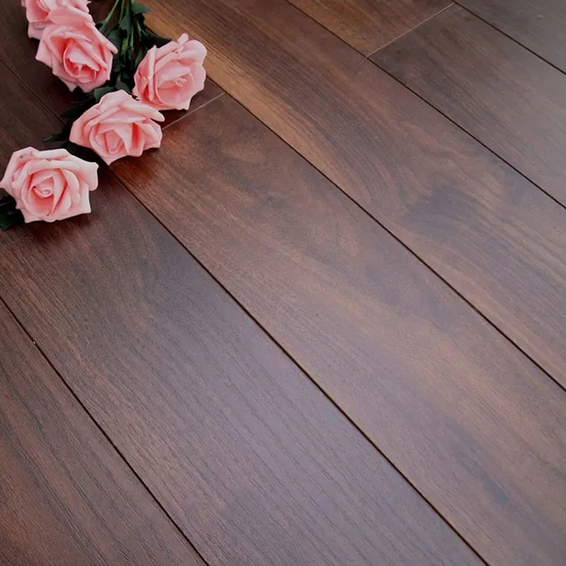 Muestras gratis Nuevo Spc/PVC/WPC/vinilo/LVT V relieve de la ranura de 8 mm Uniclic de madera pisos laminados piso laminado con miles de colores y buen precio.