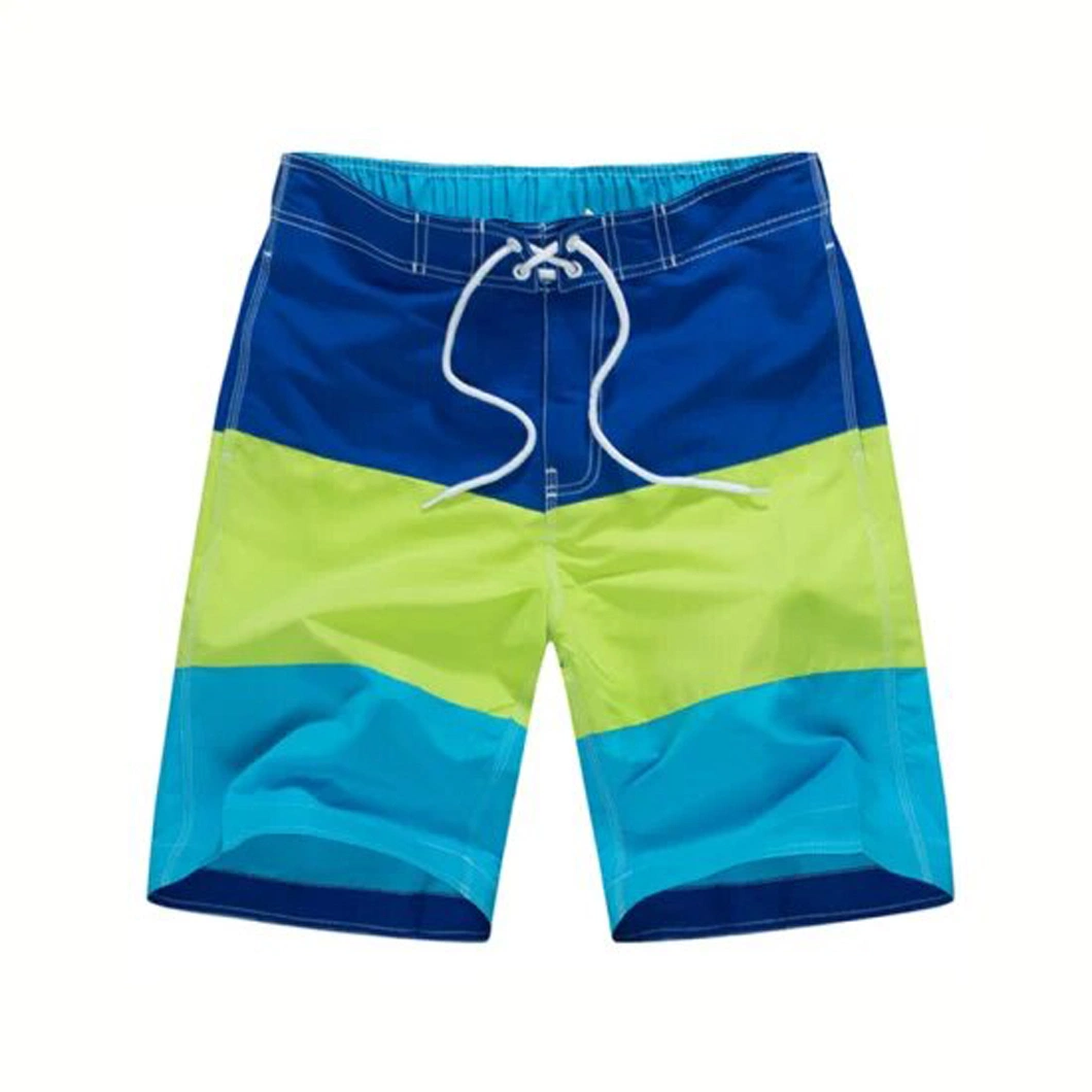 Custom Men's Fashion Print Drawstring Waist Swimwear OEM Trunks Beach Shorts