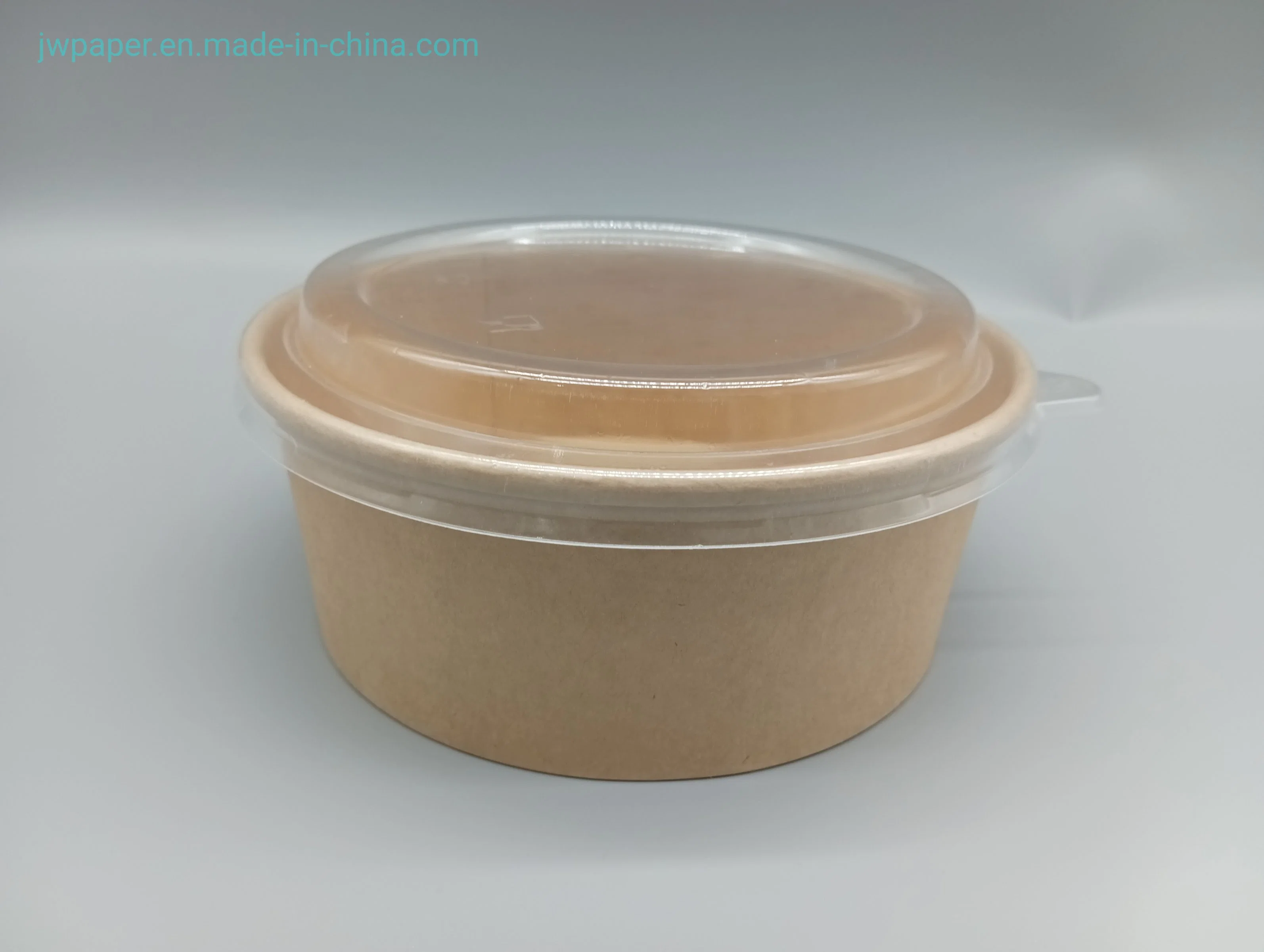 Eco-Friendly Kraft Paper Bowl Packaging Cup Take Away Salad Bowl with Lid