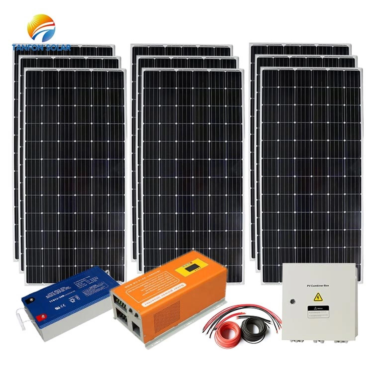 A energia solar 3.5Kw Vegetais Sistema Solar no grid 3.5Kw Painéis Solares Solution