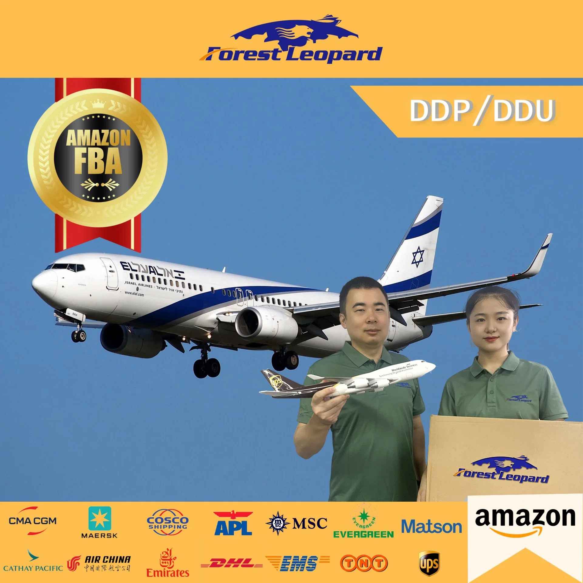 Best Amazon Fba DDP Door to Door Service Air Freight Forwarder From China to USA/UK/Germany/Europe/Canada/Japan Air Shipping