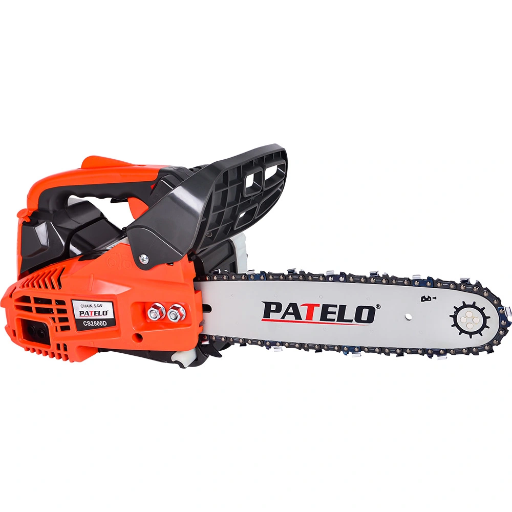 Patelo Sierra de cadena 60 Familia 25cc Chainsaw de mango superior