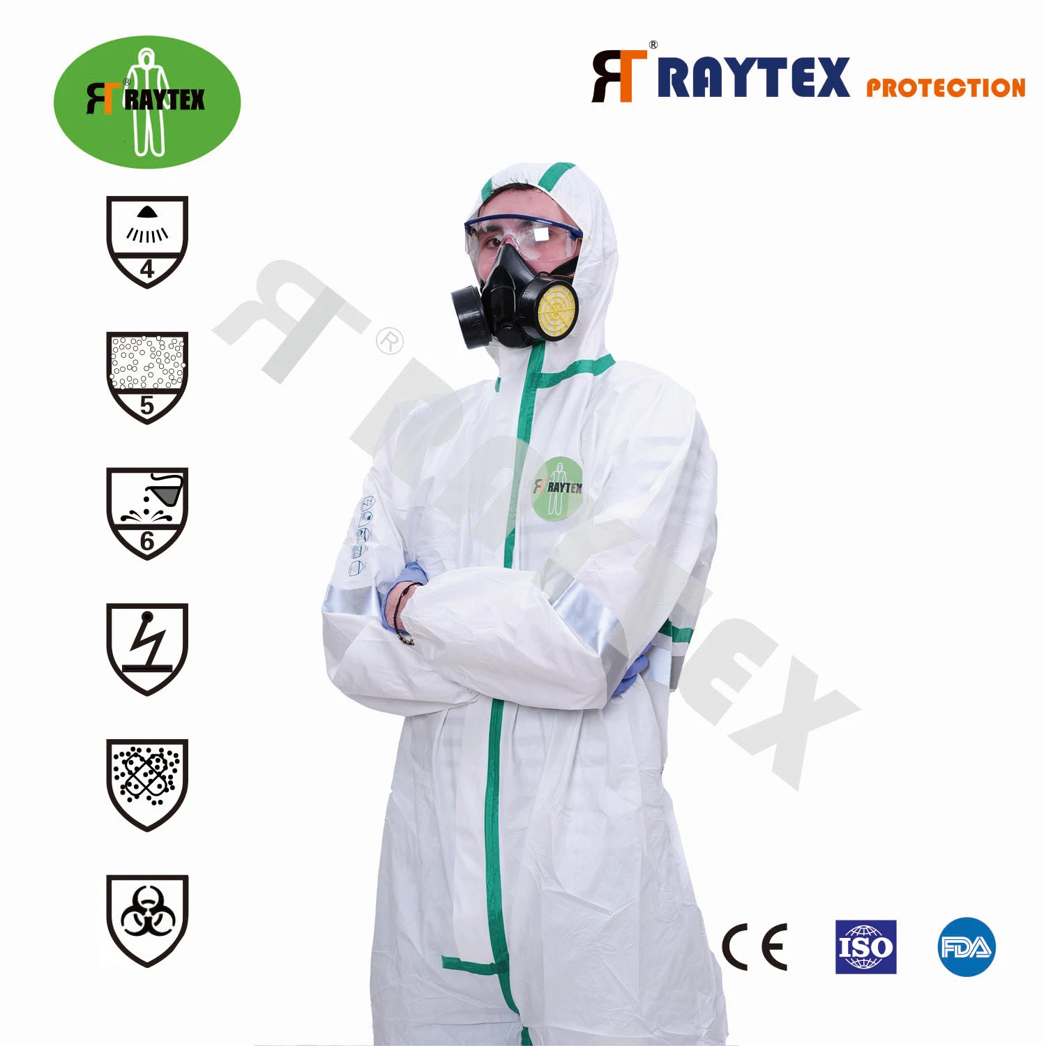 CE Type 4/5/6 Disposable Coverall Sterile Coverall Protective Garment Protective Clothing