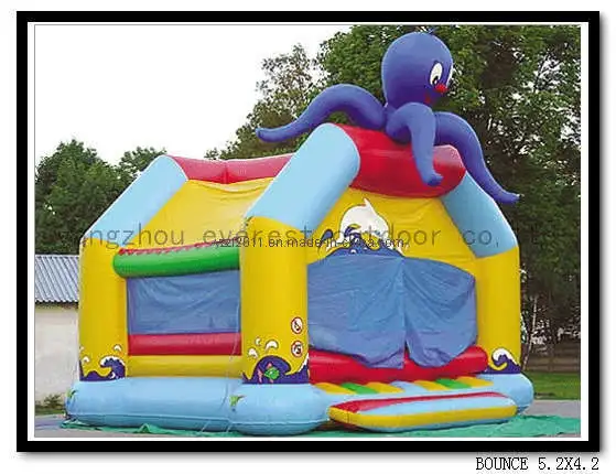 Logo personnalisé Bounce House Aire de jeux gonflables géants.