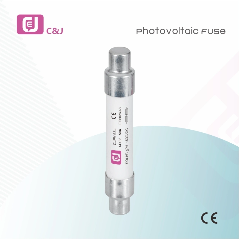 Cjpv-63L 2A-32A 1500V DC Cylindrical Ceramic Fuse