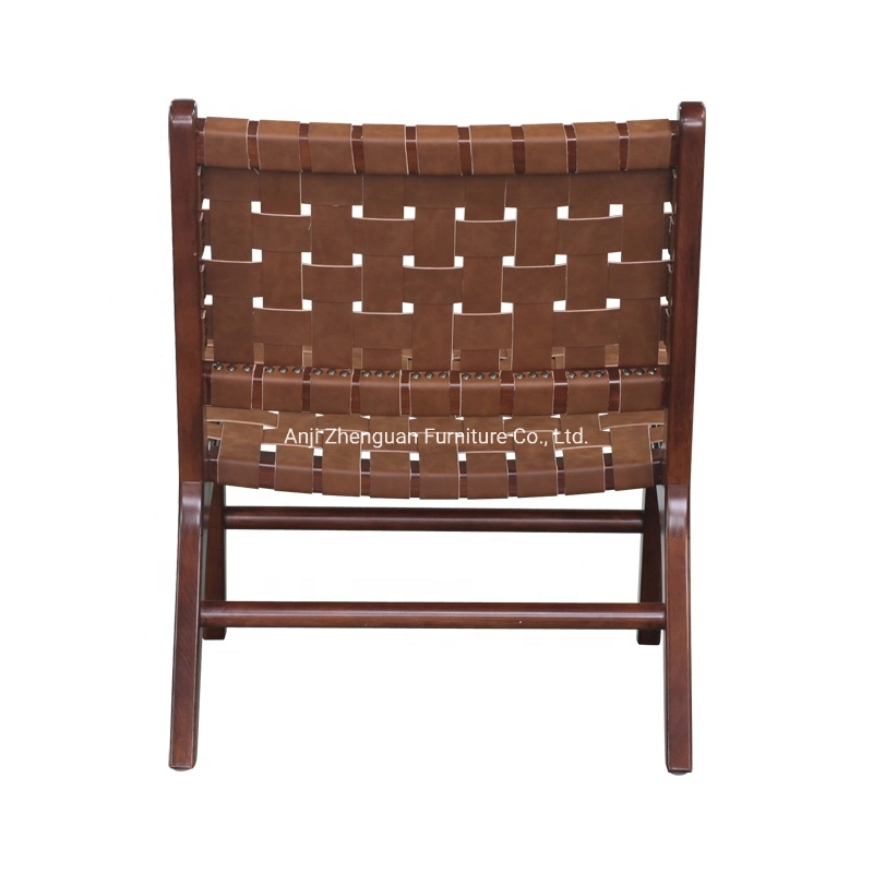 Outdoor Furniture Faux Leather Accent Chairs Patio & Balcony Woven Chair