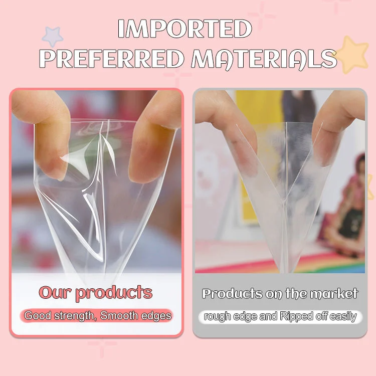 New Arrival Ultra Clear PP Popcorn Kpop Photocard Sleeves, Card Sleeves