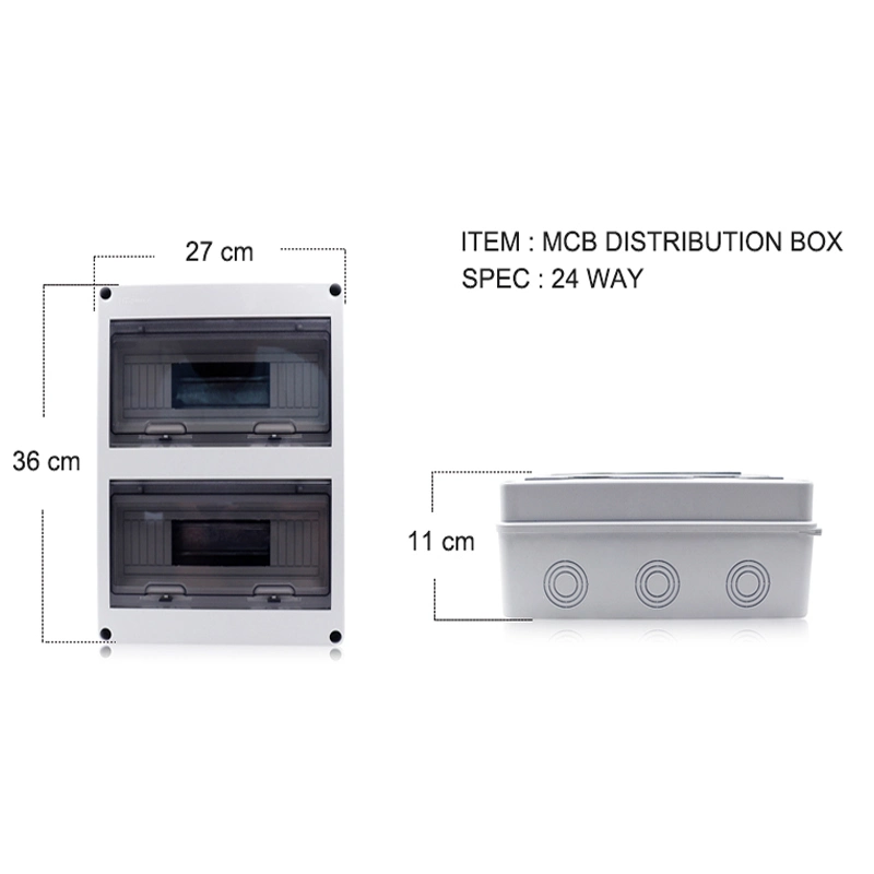 Top Sales Waterproof 24way dB Electrical ABS MCB Distribution Box