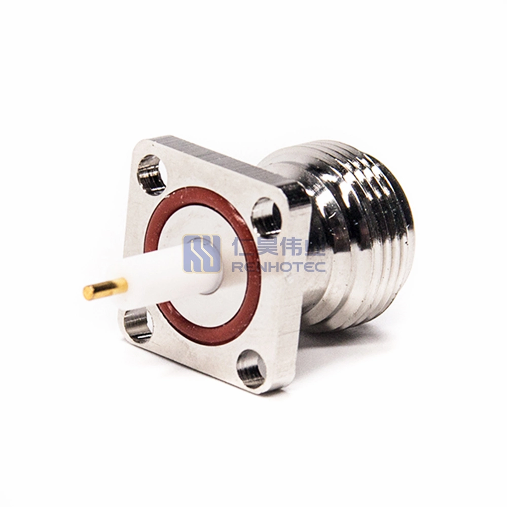 N Female Jack Panel Receptacle Coaxial Connector