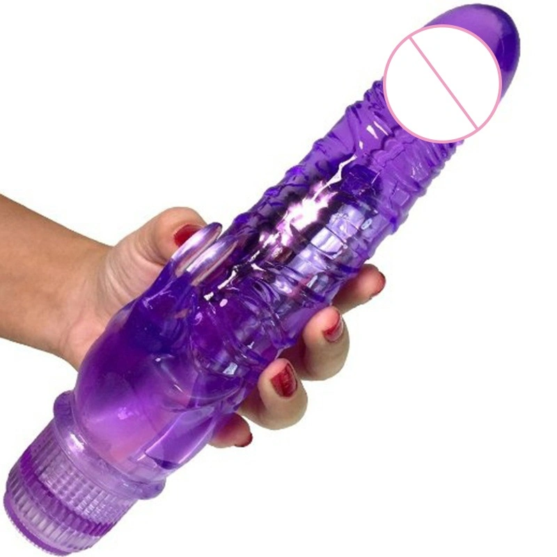 Lapin énorme Dildo femelle masturbation érotique sexe jouets adultes multivitesse Vibreur G Spot Jelly Dildo