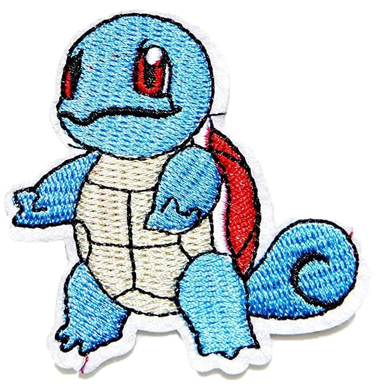 Animal Cartoon Character 3D Puff Pokemon Custom Logo Game Anime Unifrom Clothing Decoration Embroidered Fashion Label Patches Badge