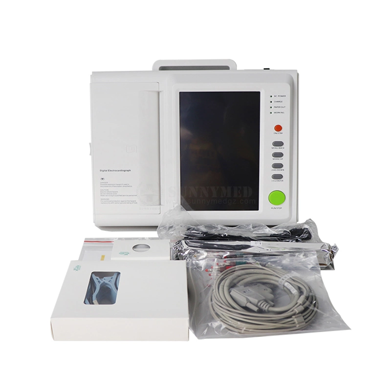 Sy-H008 Hot Sale 12 Portable le canal ECG Prix médicale numérique de la machine