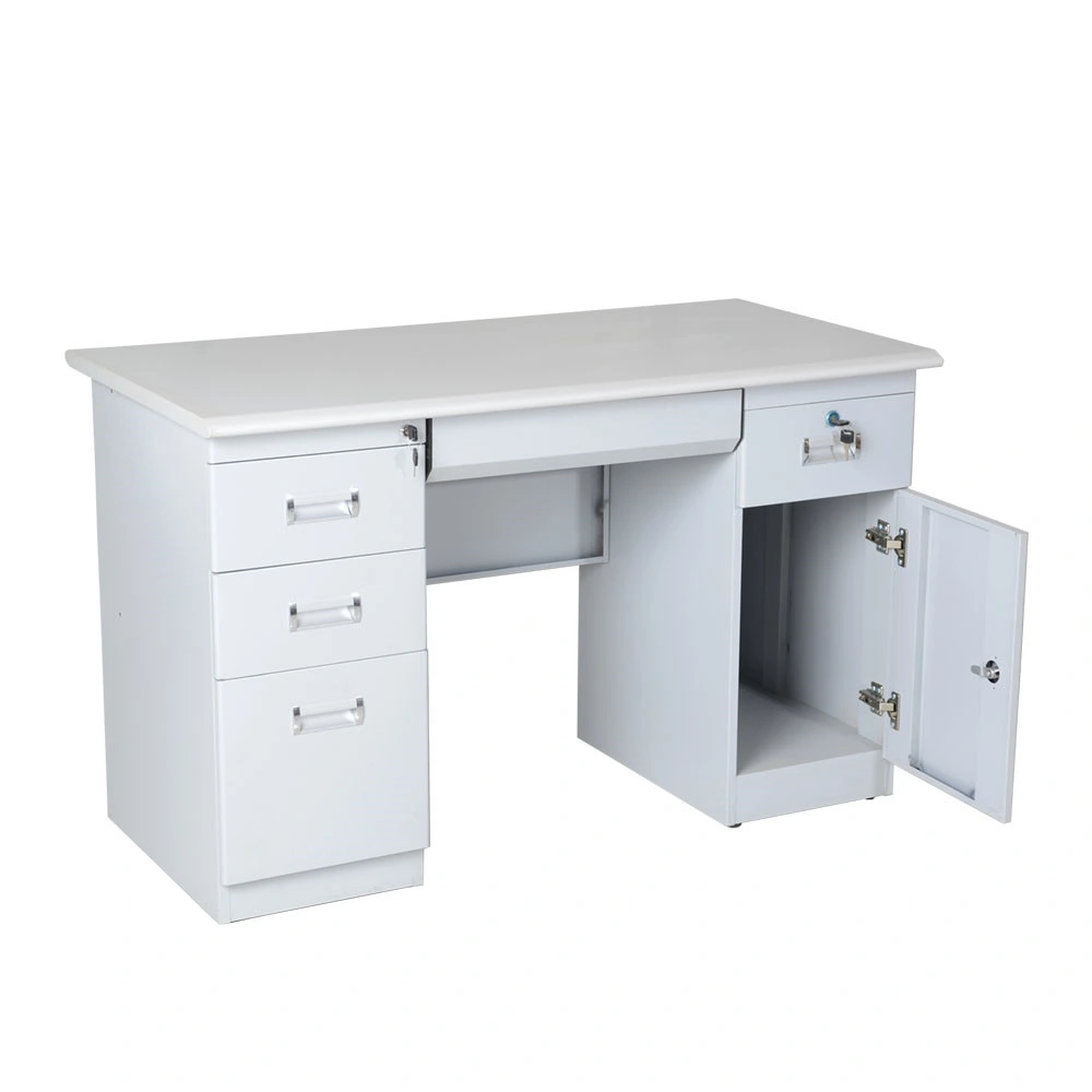 Hot Sale Low Price White Steel Office Desk with Drawers