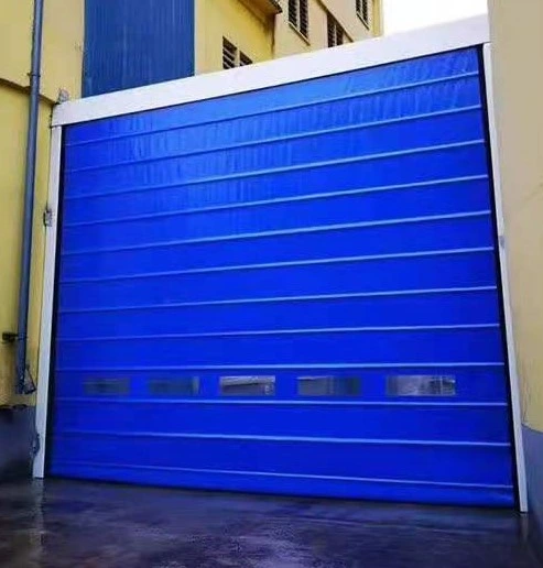 Wind Resistant Folding up Lifting Belt Flexible Security Roller Shutter Warehouse Stacking up Soft PVC Curtain Huge Size Rolling Doors