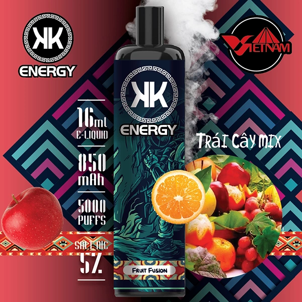 Kk Energy 5000 Puff Disposable Pod Kit 850mAh 12ml E Cigarette