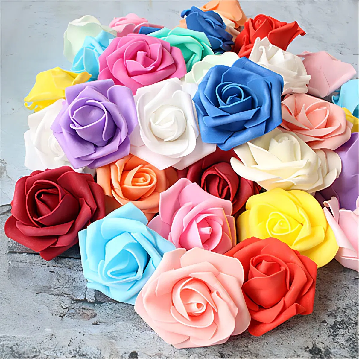 OEM Factory Customized Artificial Flower Foam Roses Wedding Bouquets Foam Small Flowers EVA Foam Flowers Wedding Decoration Foam Flowers Manufacturer in China