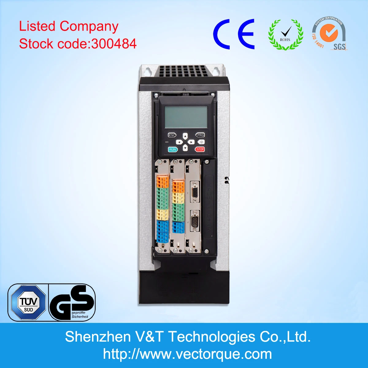 Vts300 11kw V/F Vector Torque Control with Encoder Feedback VFD