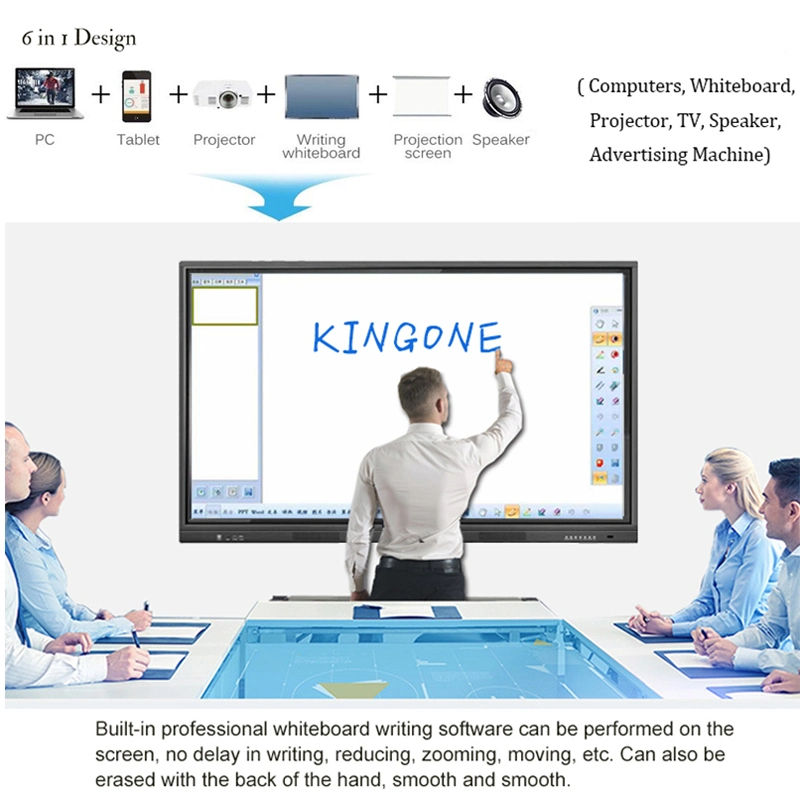 Wholesale/Supplier Interactive Portable Device White Board 4K Flat Panel 65 Inch Education LCD Whiteboard