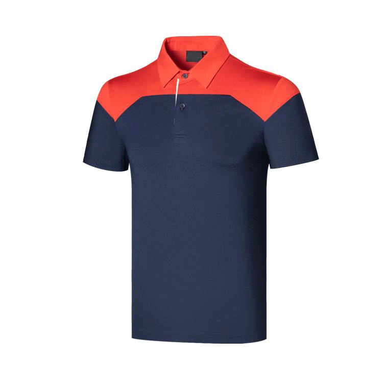 Secado rápido personalizado colocar la humedad Wicking Polo Golf hombres Playeras Tipo Polo de hombre