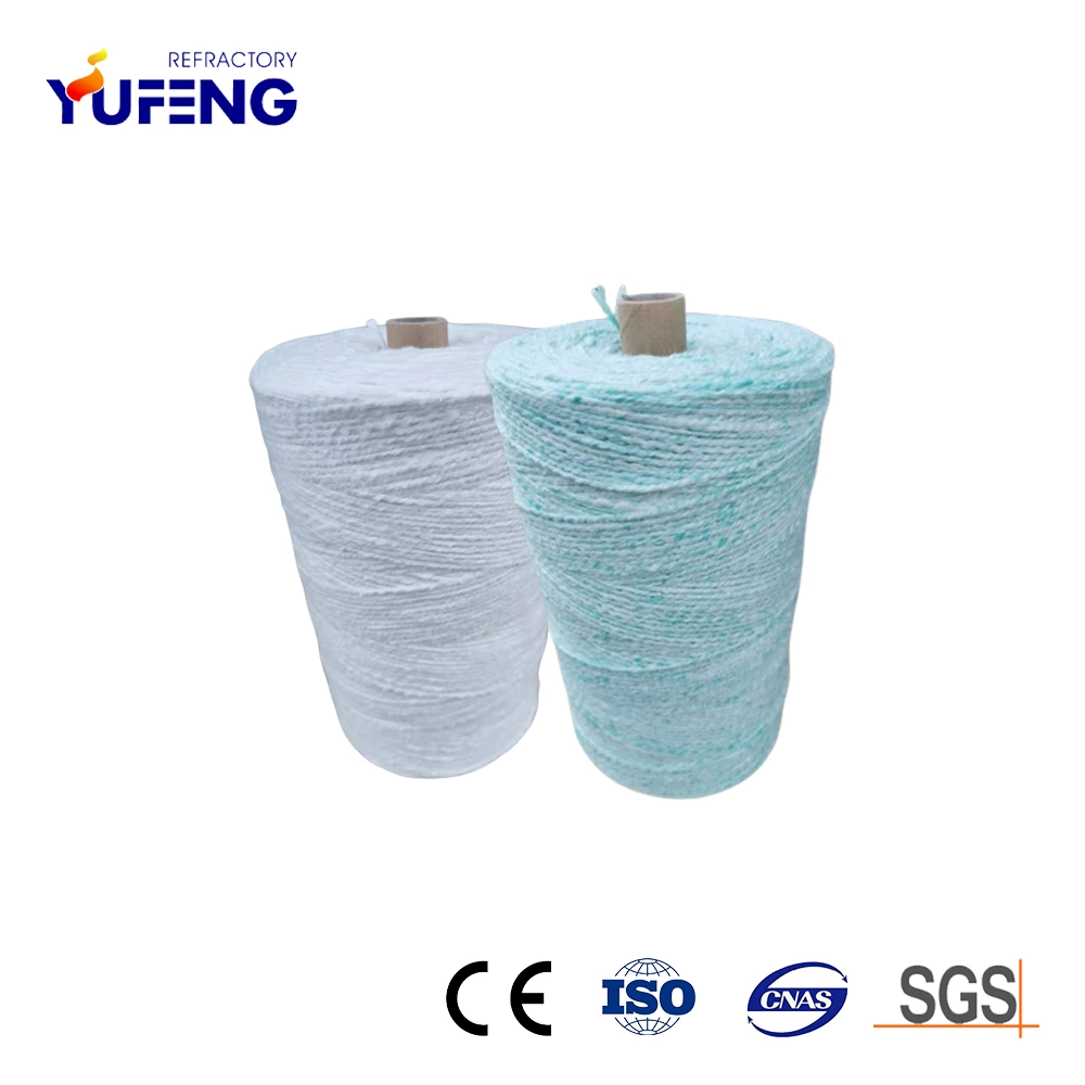 Green Color Heat Insulation Textile Materials Bio Soluble Fiber Wool Yarn