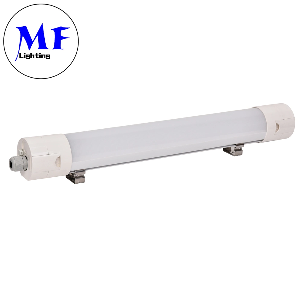 La luz de listones de LED 25W 40W 60W LED Emergencia Triproof Batten Luminaria 220-240 V el falso techo montado a prueba de intemperie vinculables Vapor LED Luz apretado