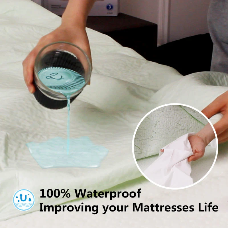 Wholesale/Supplier Custom Premium Breathable Washable Jacquard Natural Soft Hypoallergenic Waterproof Mattress Protector Cover