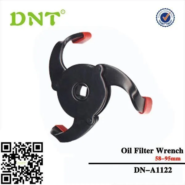 DNT Chinese Supplier Automotive Tools2 Way Adjustable 3 Jaws Claw Engine Oil Filter Wrench 3/8 Inches Square Drive Removal Tool