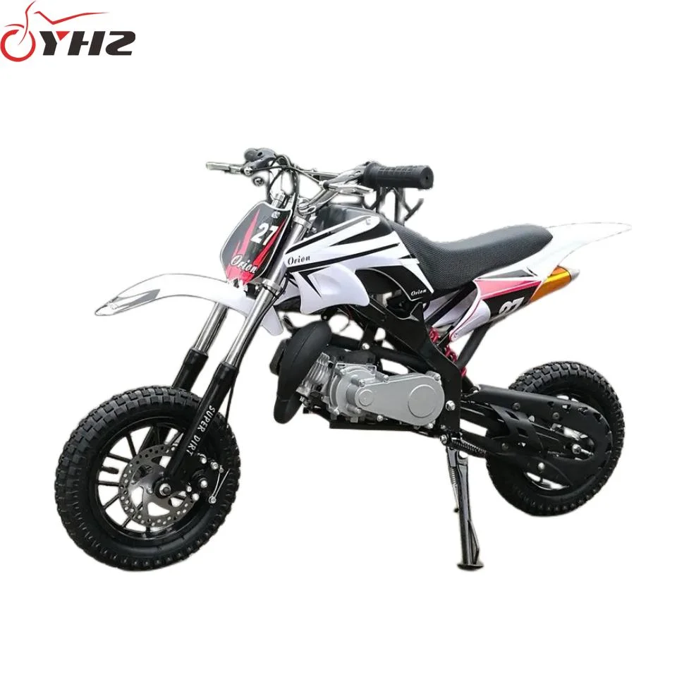 Mini 50cc Dirt Bike para adultos baratos 2-Stroke gasolina Motocross Bicicleta