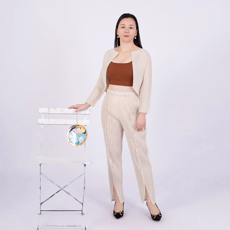 Tianbao Fold Clothing Everything Match Loose Large Size Women's Trouser Suit