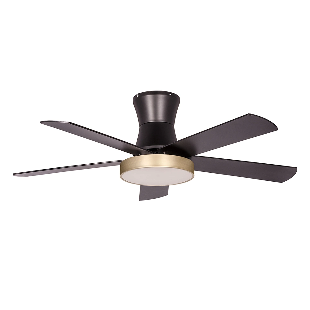 Luxury Modern AC DC 48 Inch 56 Inch Antique Wooden Decorative Ceiling Fan Industrial LED Warehouse Outdoor Ceiling Fans with Light and Remote Control for Home