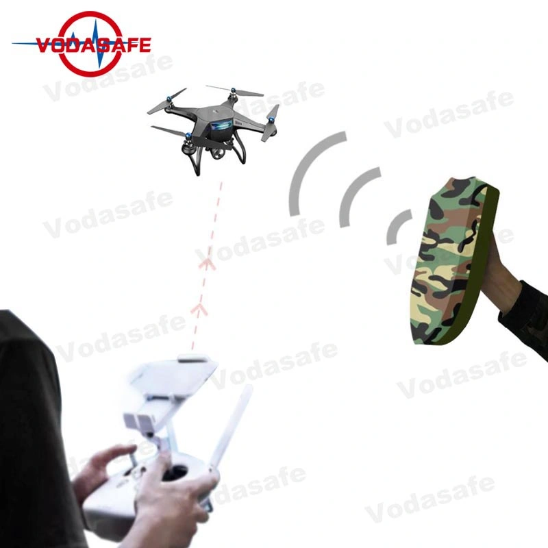 WiFi 2.4G 5.8GHz GPS Anti Drone System Jamming up to 300 M Drone Shield