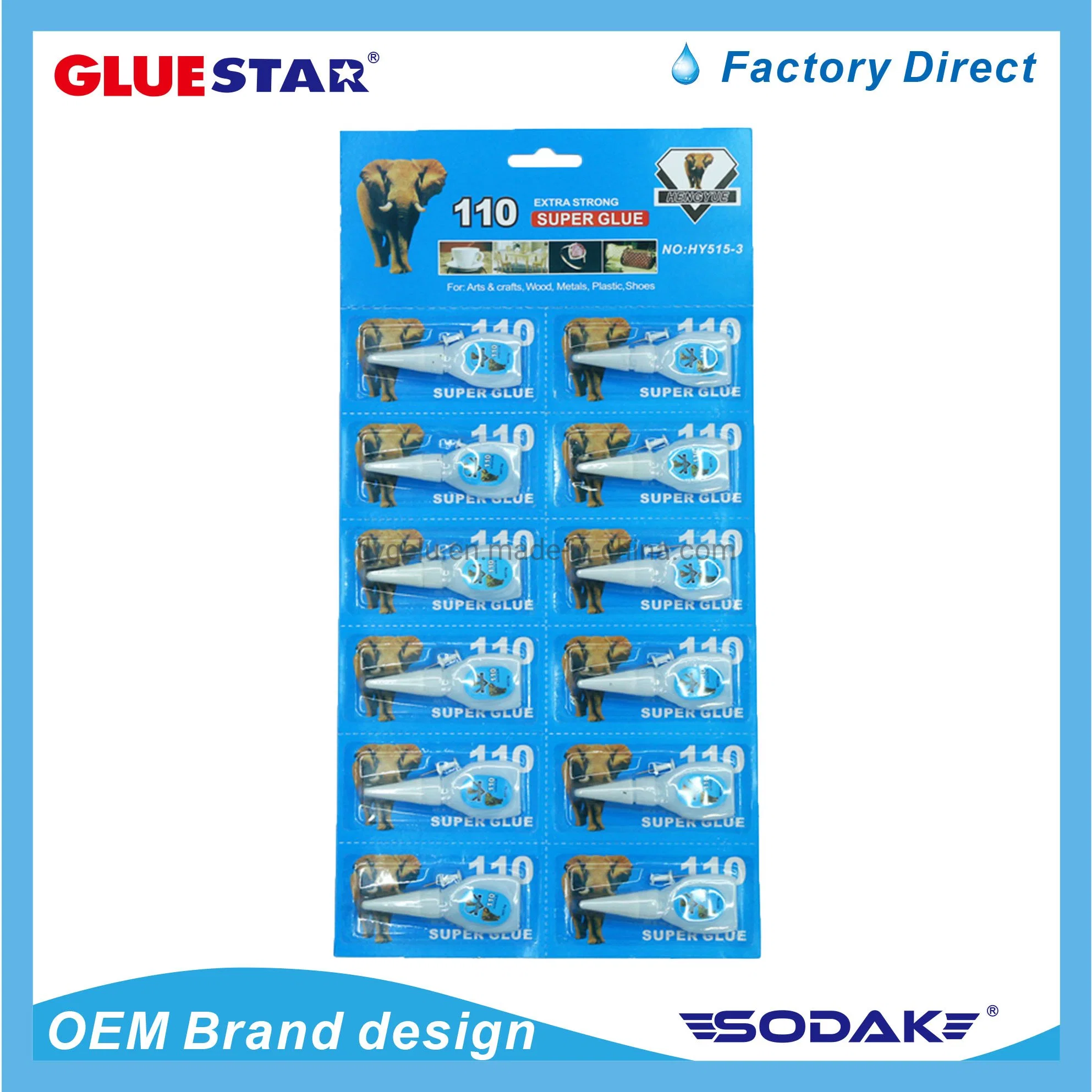 Factory Wholesale Cyanoacrylate Adhesive Glue Liquid Shoes Super Glue 502 Super Glue