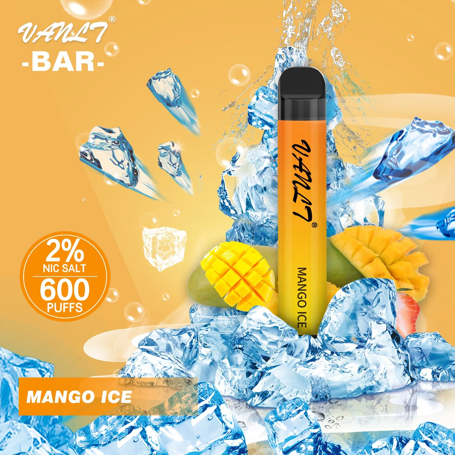 Borlas para 600 Bar Vanlt cigarros electrónicos 380 mAh preenchida descartáveis Pen Vapores Pod Kit Fumar Vape descartáveis e cigarro