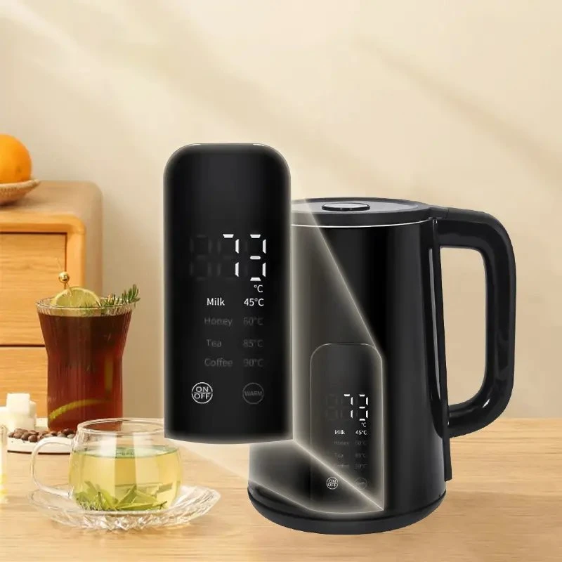 Electric Smart Digital Keep Warm Stainless Steel Jug Double Layer Kettle Temperature Control