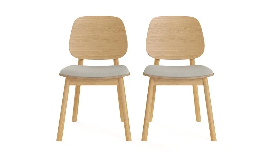 Factory Supply Wholesales Wooden Dining Chairs - 2PCS, with Seat Pad and Backrest Used for Home, Cafe, Hotel