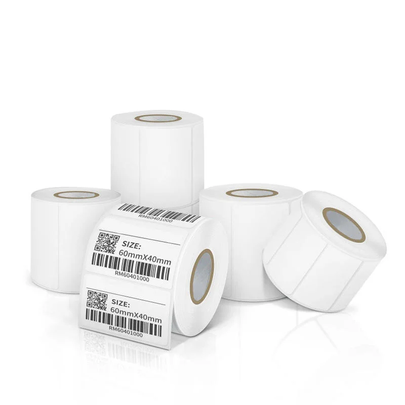 Self-Adhesive Labels Blank Direct Thermal Barcode Paper Labels Sticker Roll