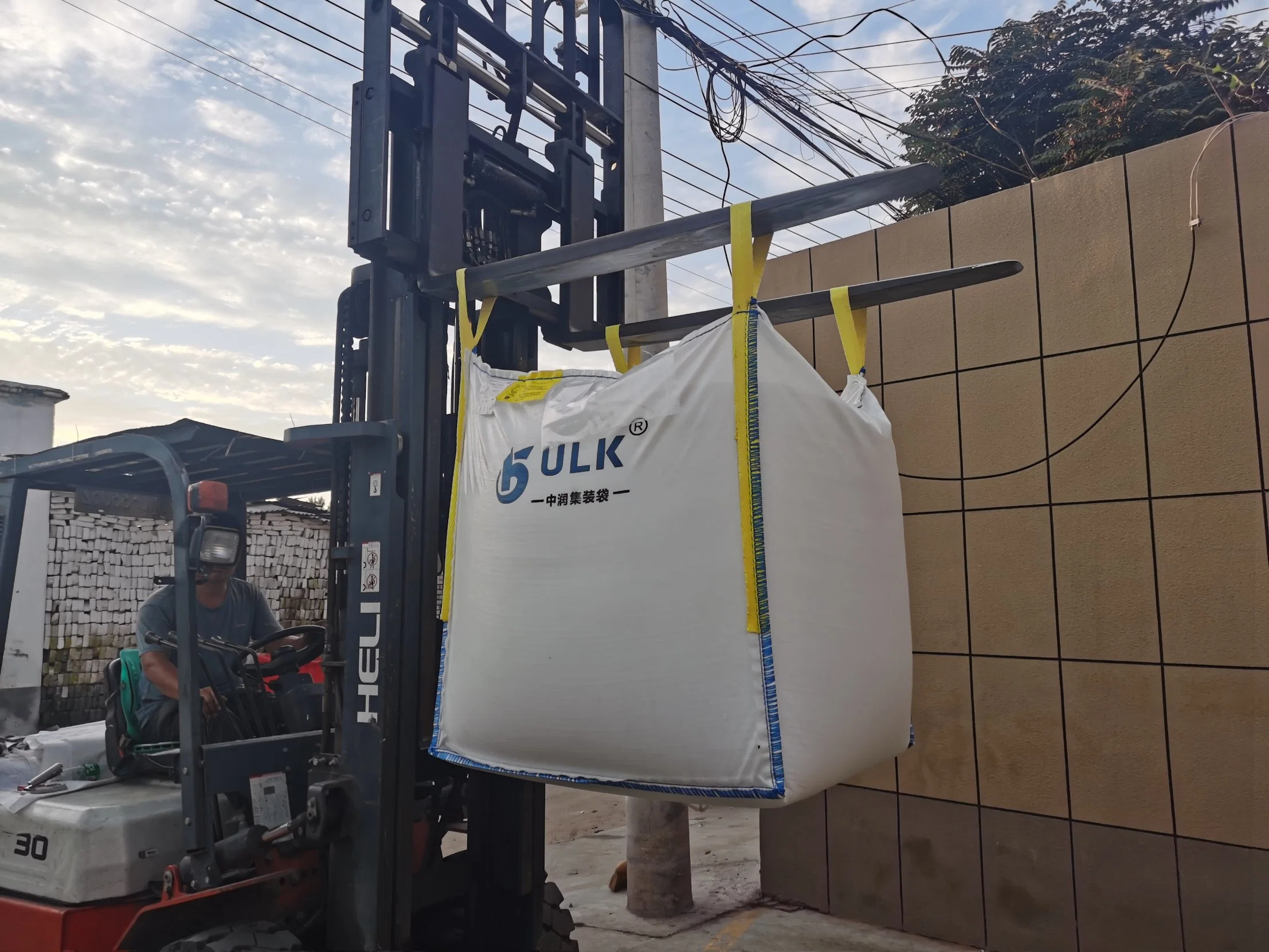 Wspack Jumbo Bag 1 Ton PP Woven FIBC Big Bulk Jumbo Bags for Cement Sand Packing