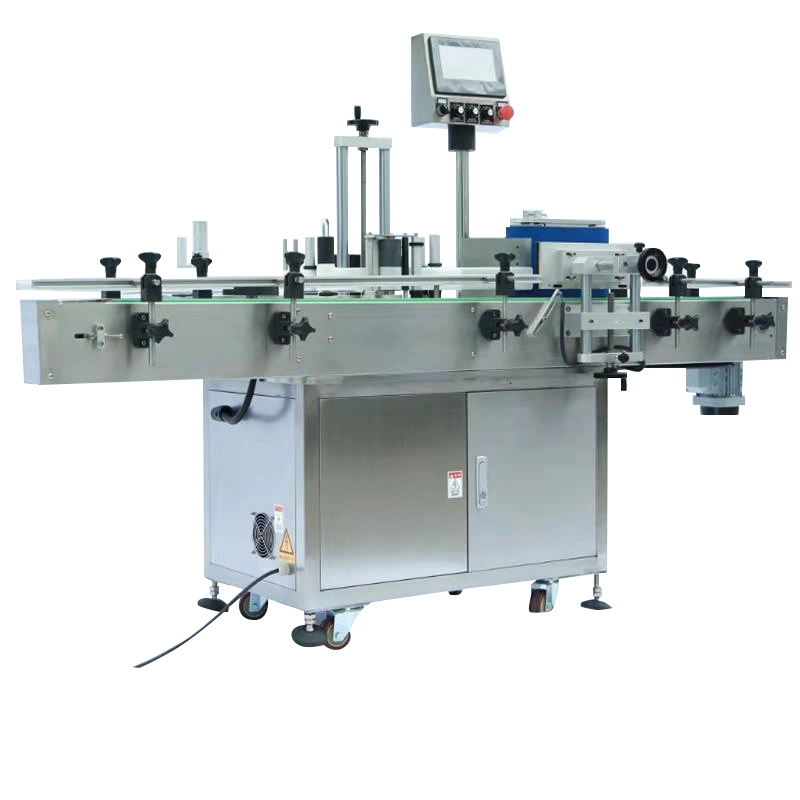 Lowest Price Full Automatic Round Bottle Labeling Machine for Cosmetic Essential Oil Bottle Filling Capping Labeling Machine