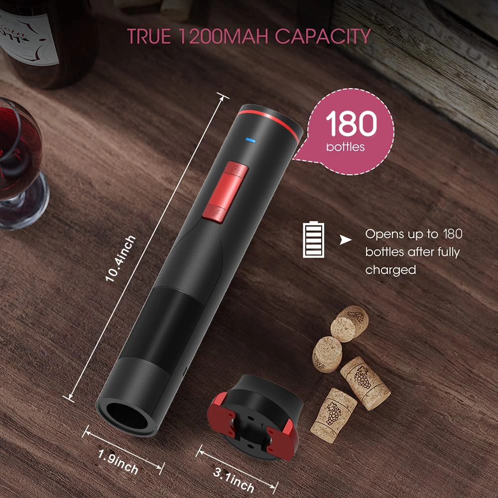 Aluminum Alloy Gold Electric Automatic Set Cordless Bottle Kit Plastic Wine Opener